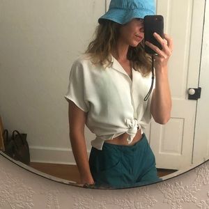 Frank & Oak white blouse size small